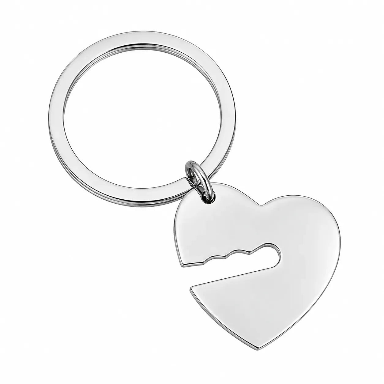 Design Your Own - Stainless Steel Heart and Key Keychain Set - Sedona Engraving Co.